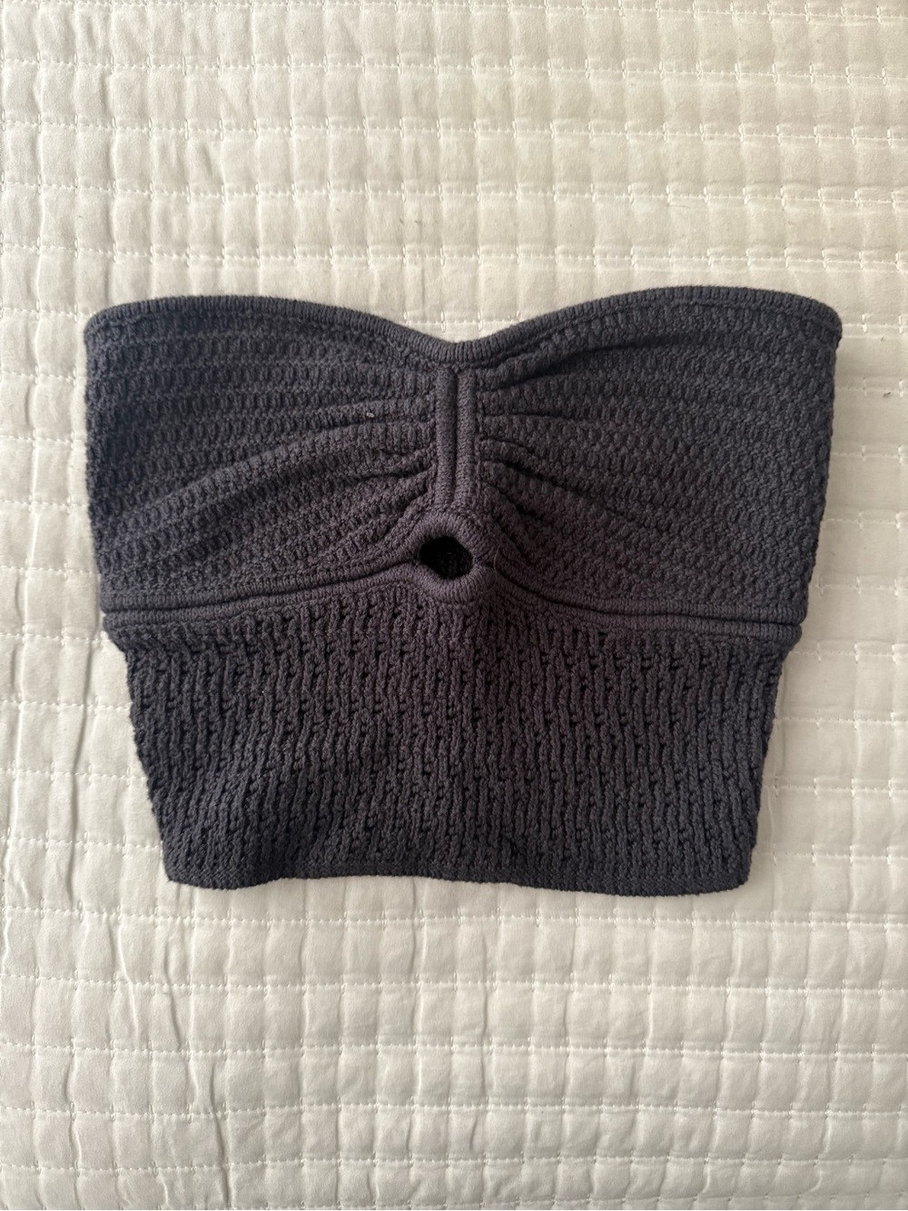 Strapless Tube Top in Gray